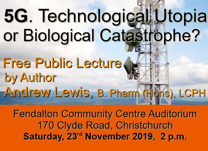 Free lecture on 5G in Christchurch Saturday November 23, 2019